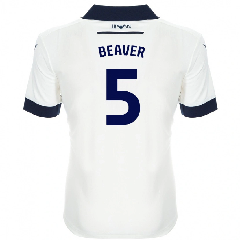 Danxen Kid Catherine Beaver #5 White Navy Blue Away Jersey 2024/25 T-Shirt