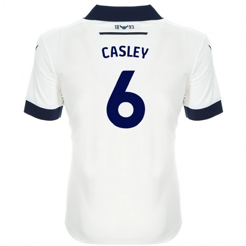 Danxen Kid Riva Casley #6 White Navy Blue Away Jersey 2024/25 T-Shirt