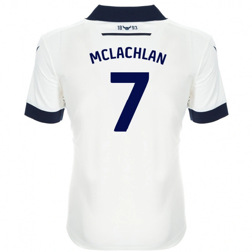 Danxen Kid Daisy Mclachlan #7 White Navy Blue Away Jersey 2024/25 T-Shirt