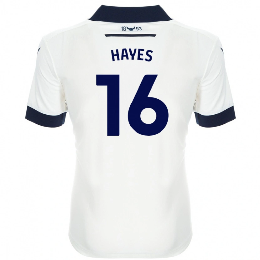 Danxen Kid Georgia Hayes #16 White Navy Blue Away Jersey 2024/25 T-Shirt