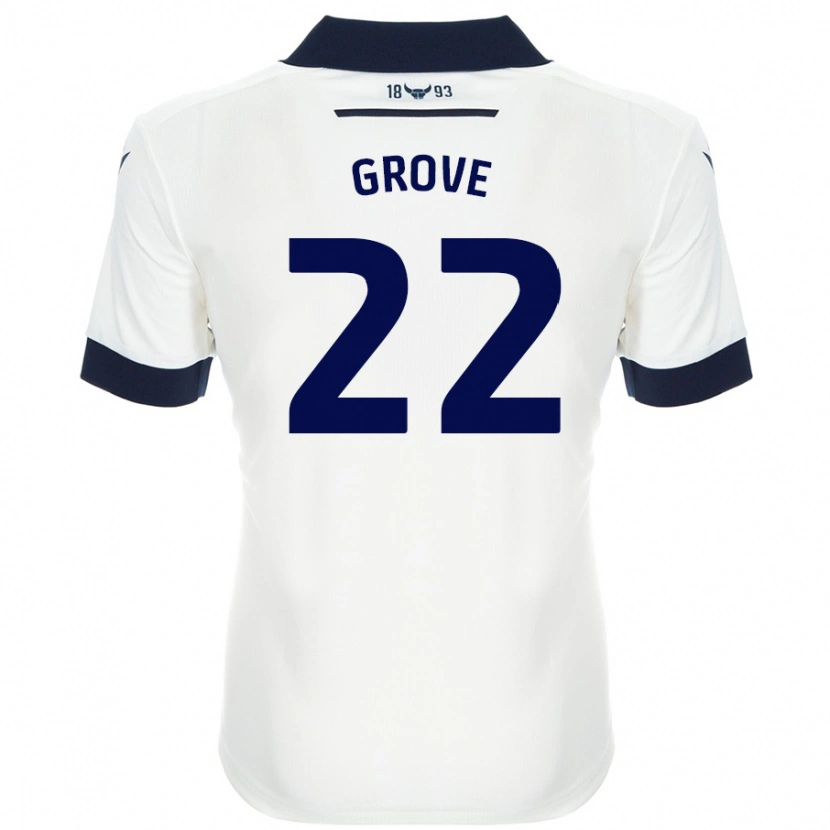 Danxen Kid Jade Grove #22 White Navy Blue Away Jersey 2024/25 T-Shirt