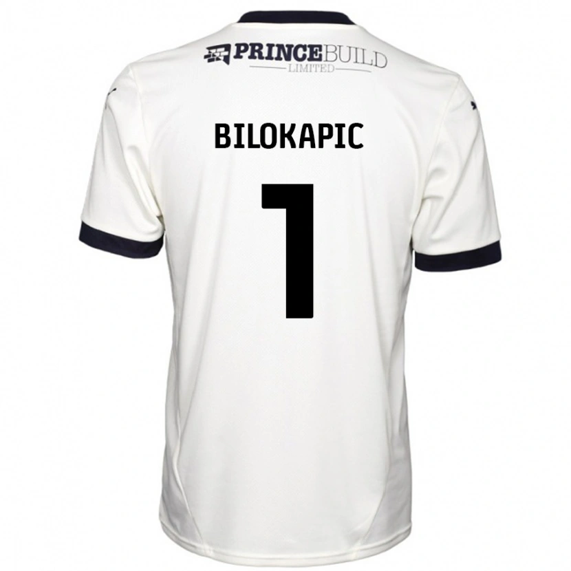 Danxen Kid Nicholas Bilokapic #1 Off White Black Away Jersey 2024/25 T-Shirt