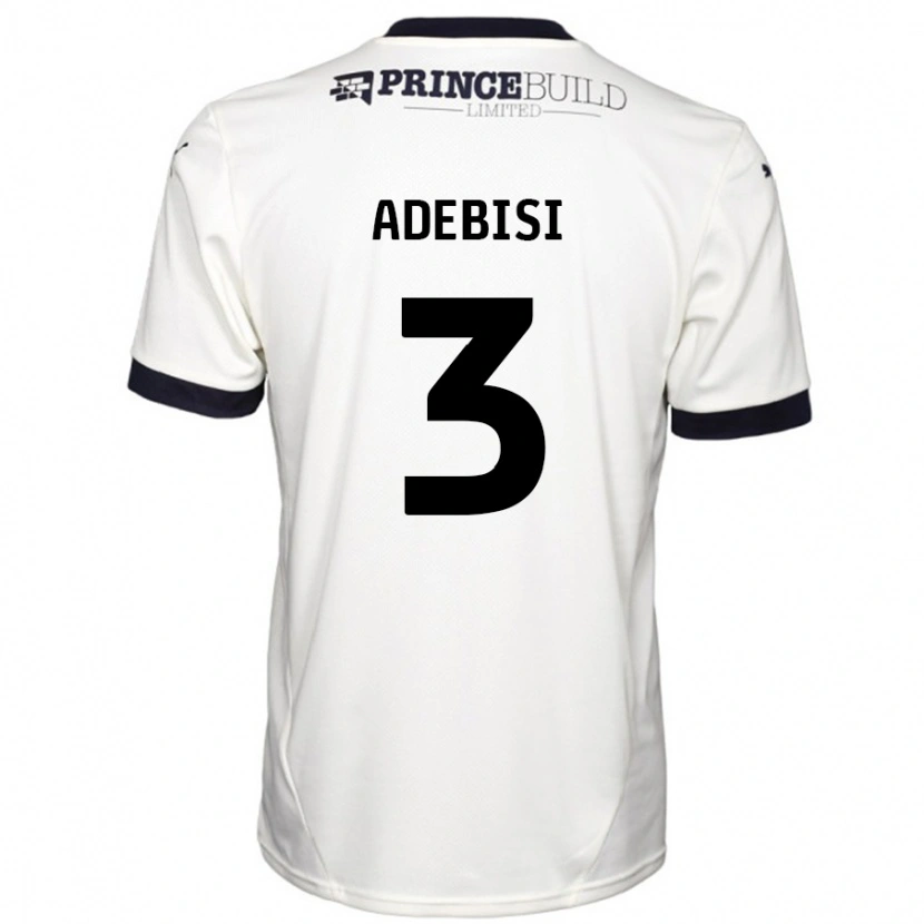 Danxen Kid Rio Adebisi #3 Off White Black Away Jersey 2024/25 T-Shirt