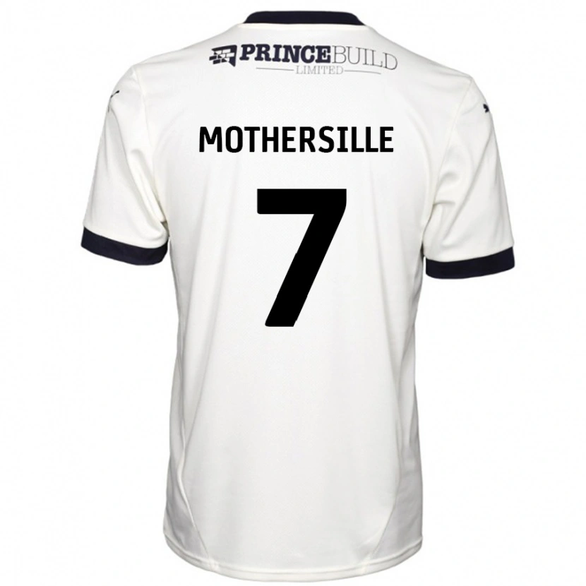 Danxen Kid Malik Mothersille #7 Off White Black Away Jersey 2024/25 T-Shirt