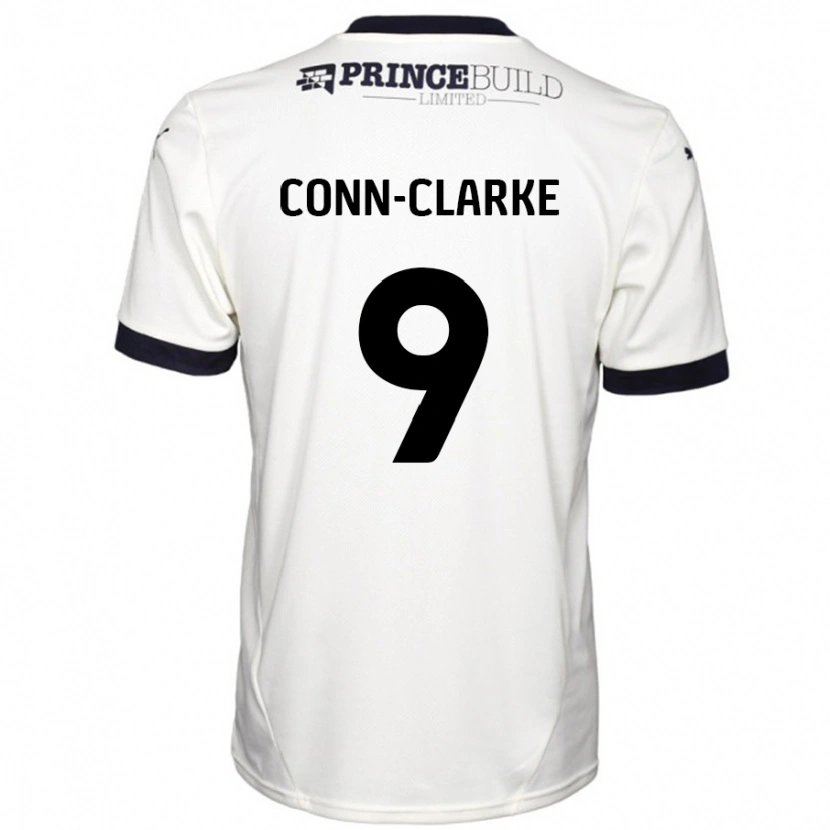 Danxen Kid Chris Conn-Clarke #9 Off White Black Away Jersey 2024/25 T-Shirt