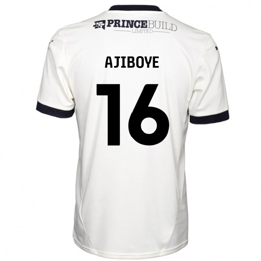 Danxen Kid David Ajiboye #16 Off White Black Away Jersey 2024/25 T-Shirt