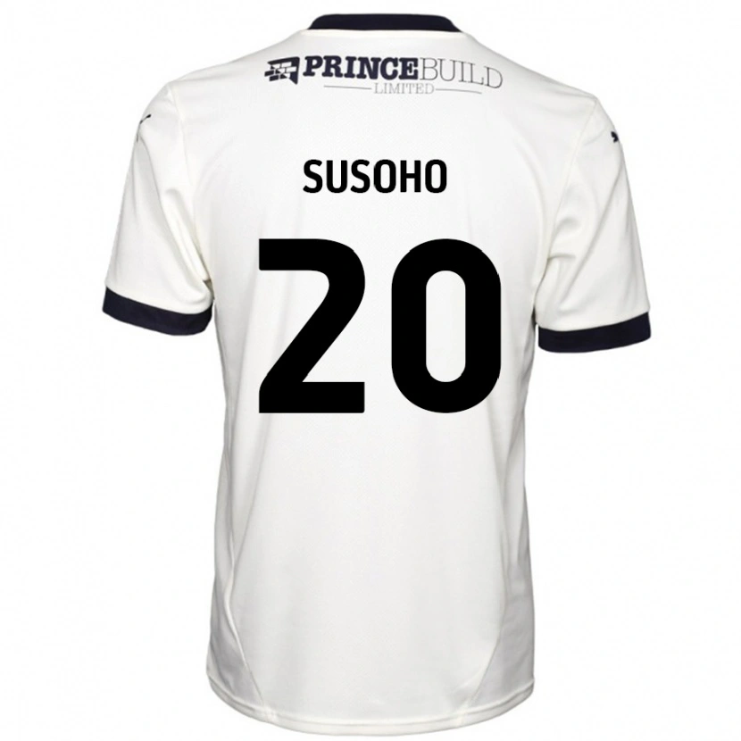 Danxen Kid Mahamadou Susoho #20 Off White Black Away Jersey 2024/25 T-Shirt