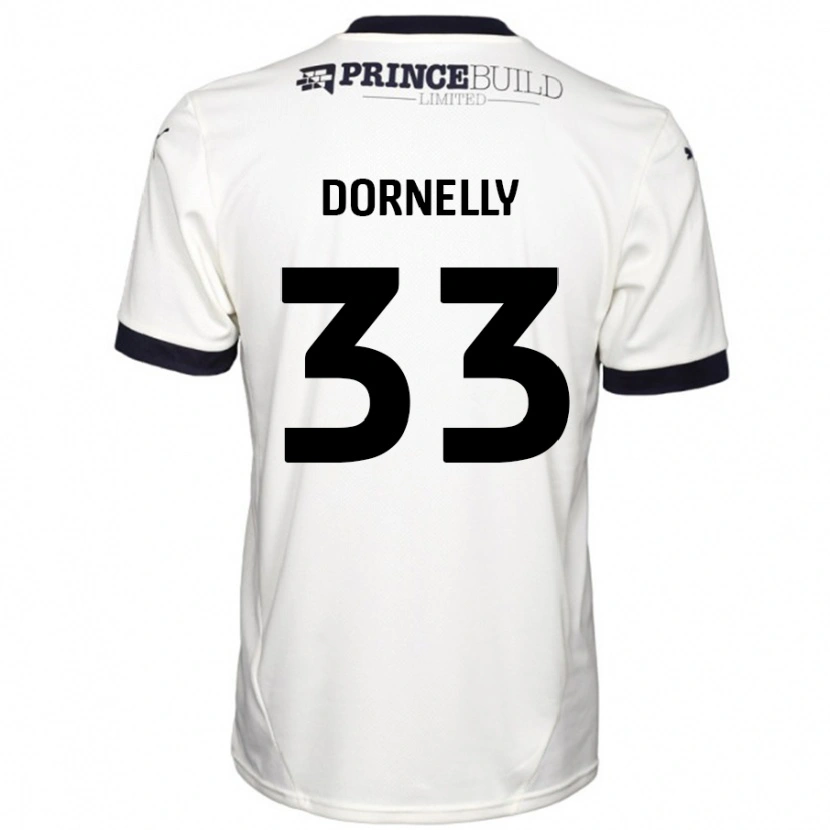 Danxen Kid James Dornelly #33 Off White Black Away Jersey 2024/25 T-Shirt