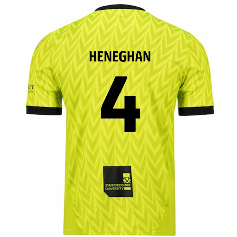 Danxen Kid Ben Heneghan #4 Fluorescent Green Away Jersey 2024/25 T-Shirt