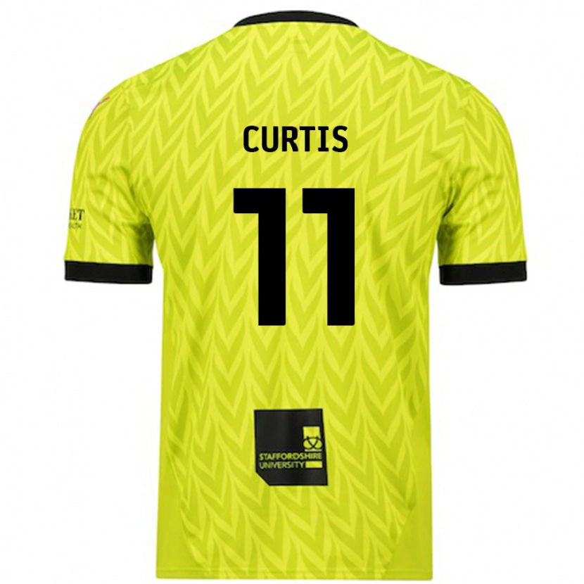 Danxen Kid Ronan Curtis #11 Fluorescent Green Away Jersey 2024/25 T-Shirt