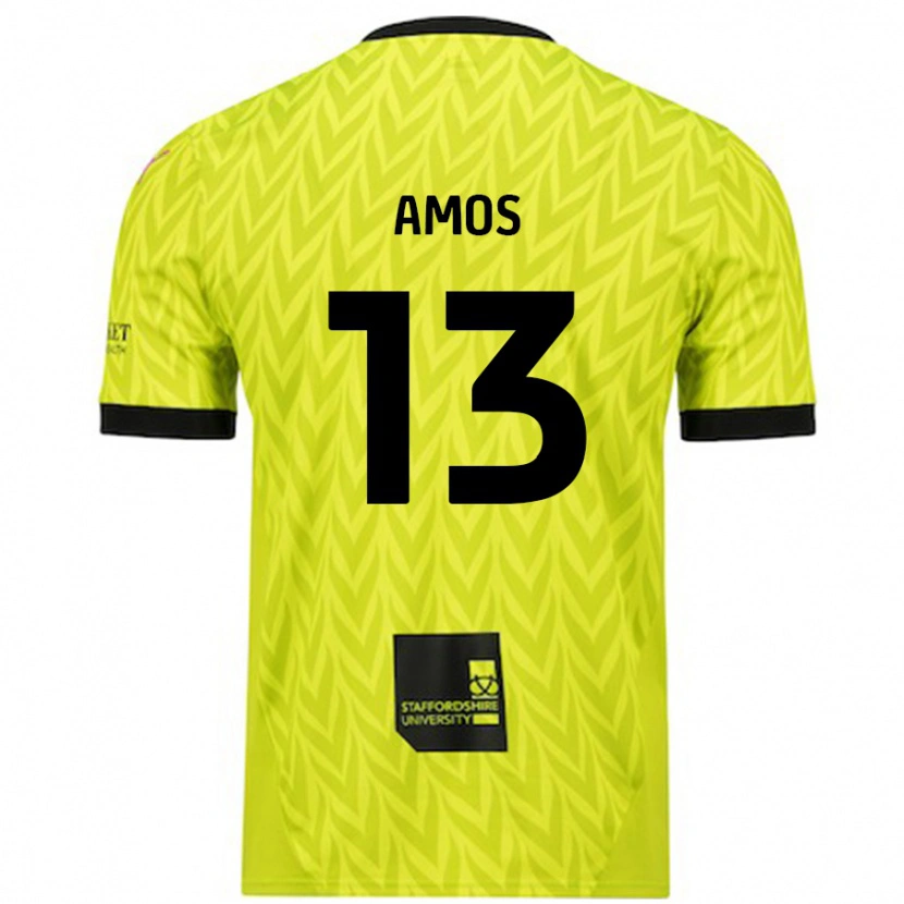 Danxen Kid Ben Amos #13 Fluorescent Green Away Jersey 2024/25 T-Shirt