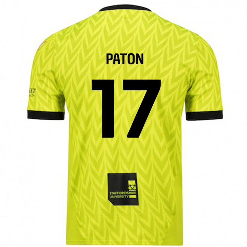 Danxen Kid Ruari Paton #17 Fluorescent Green Away Jersey 2024/25 T-Shirt