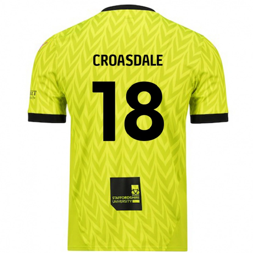 Danxen Kid Ryan Croasdale #18 Fluorescent Green Away Jersey 2024/25 T-Shirt