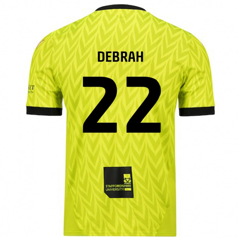 Danxen Kid Jesse Debrah #22 Fluorescent Green Away Jersey 2024/25 T-Shirt