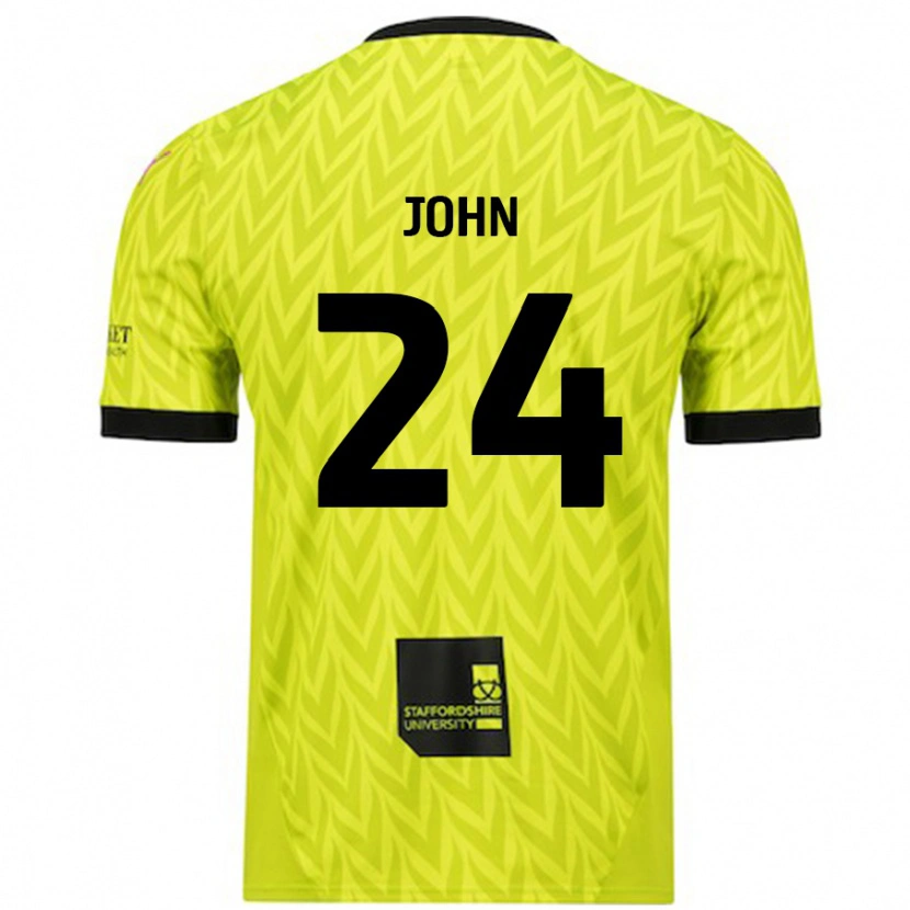 Danxen Kid Kyle John #24 Fluorescent Green Away Jersey 2024/25 T-Shirt