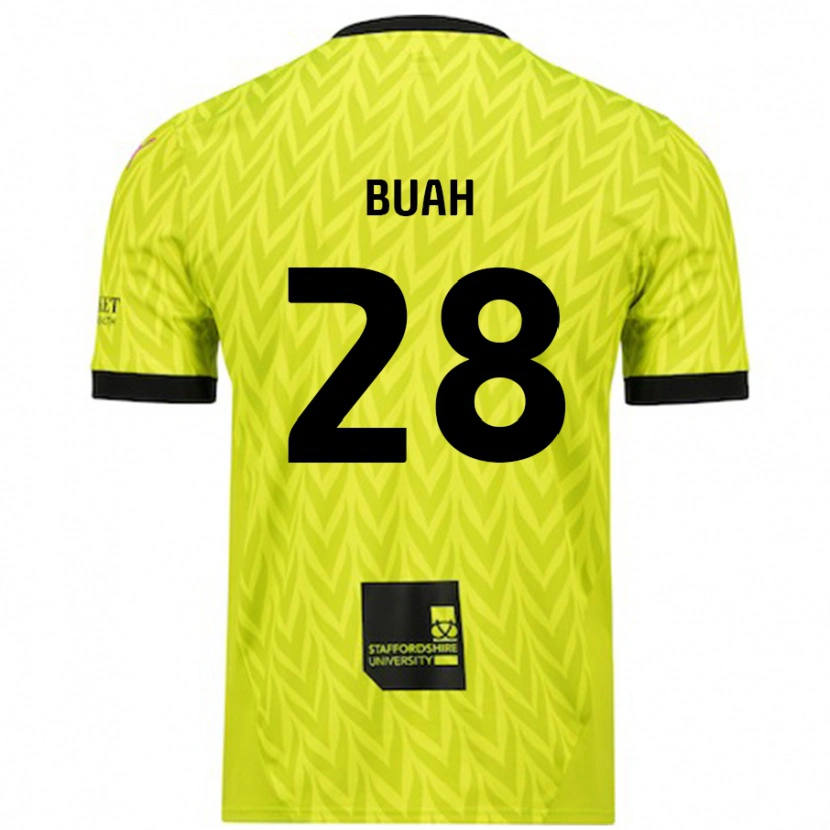 Danxen Kid Andrew Buah #28 Fluorescent Green Away Jersey 2024/25 T-Shirt