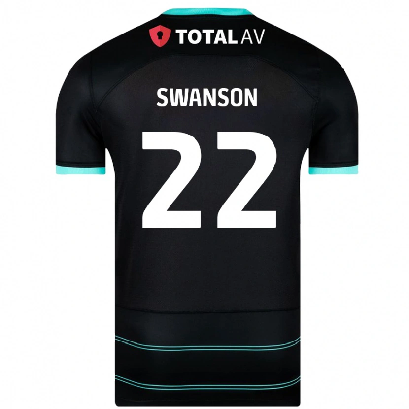 Danxen Kid Zak Swanson #22 Black Away Jersey 2024/25 T-Shirt