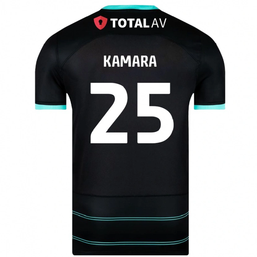 Danxen Kid Abdoulaye Kamara #25 Black Away Jersey 2024/25 T-Shirt