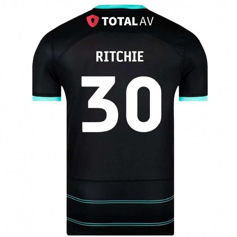 Danxen Kid Matt Ritchie #30 Black Away Jersey 2024/25 T-Shirt