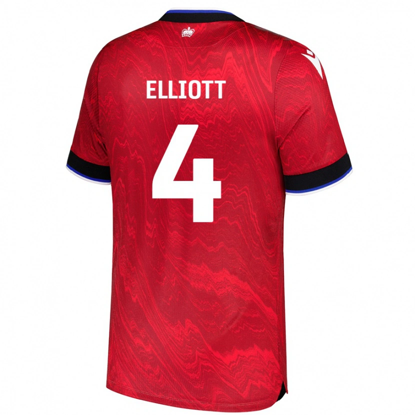 Danxen Kid Ben Elliott #4 Red Black Away Jersey 2024/25 T-Shirt