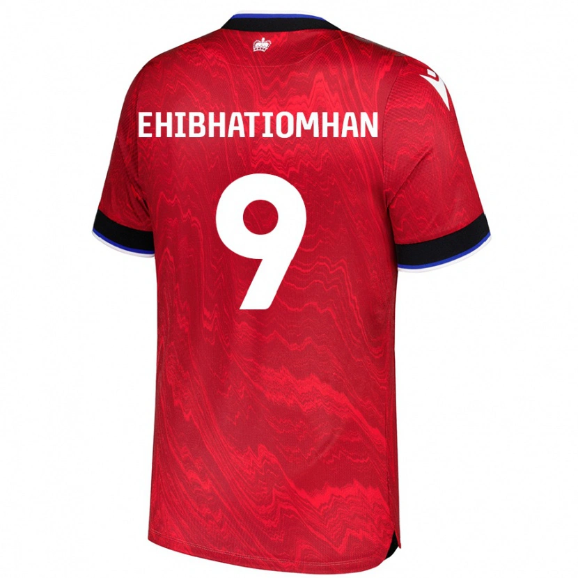 Danxen Kid Kelvin Ehibhatiomhan #9 Red Black Away Jersey 2024/25 T-Shirt