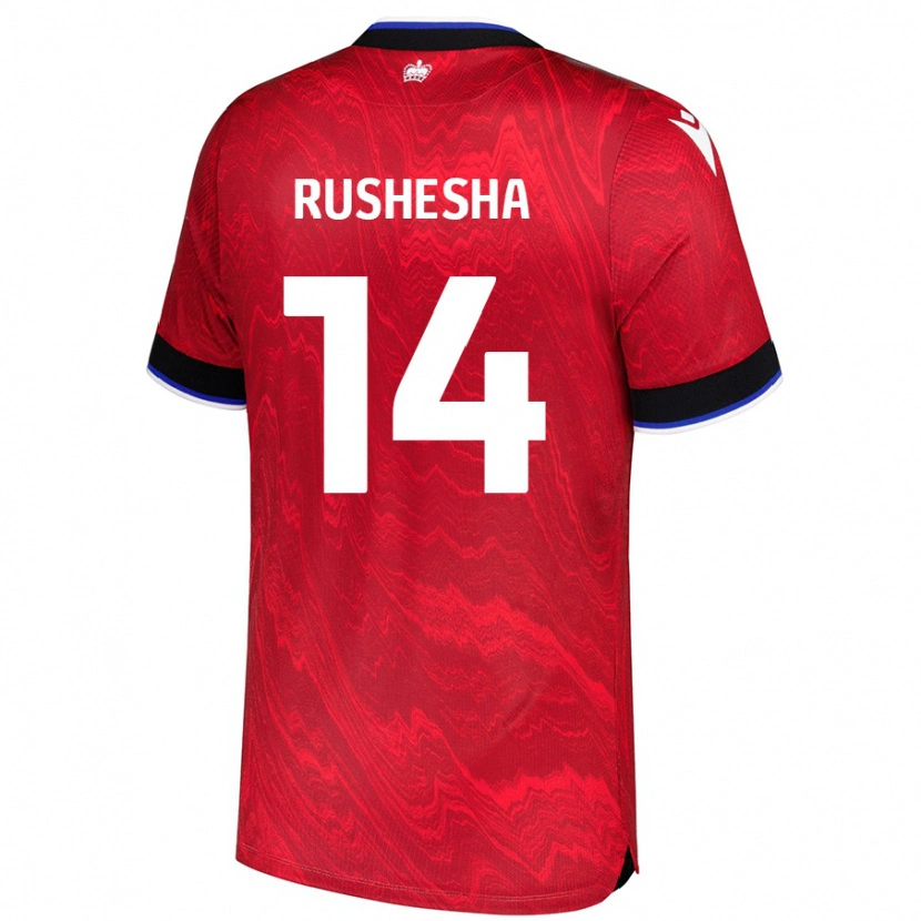 Danxen Kid Tivonge Rushesha #14 Red Black Away Jersey 2024/25 T-Shirt