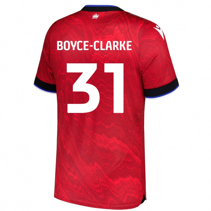 Danxen Kid Coniah Boyce-Clarke #31 Red Black Away Jersey 2024/25 T-Shirt