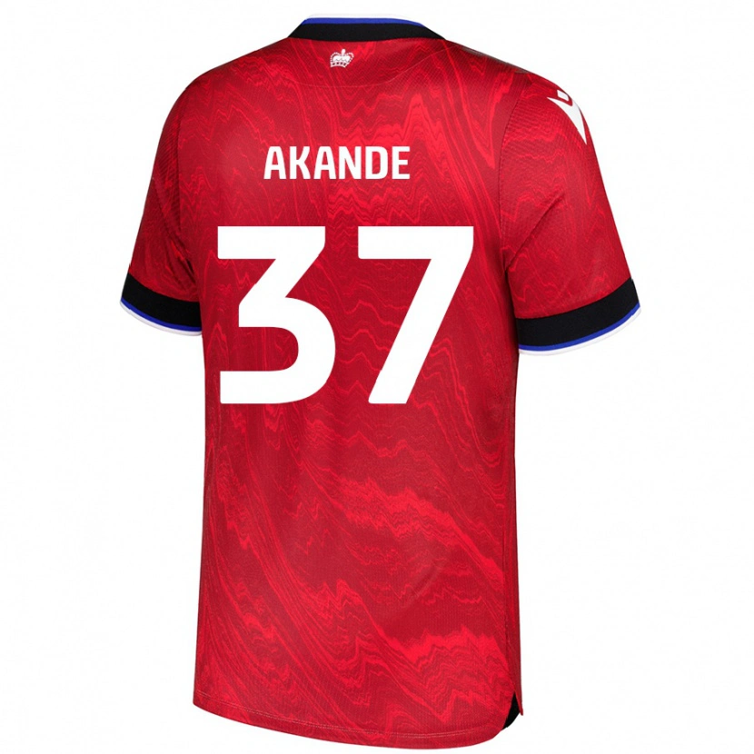 Danxen Kid Adrian Akande #37 Red Black Away Jersey 2024/25 T-Shirt