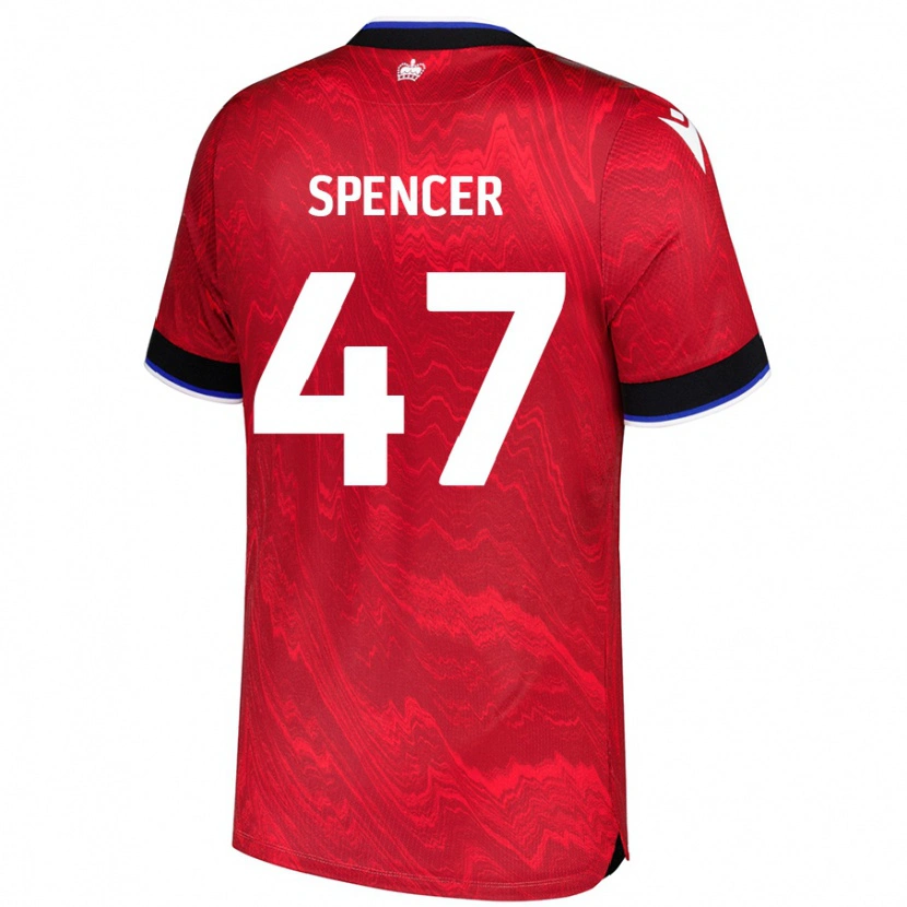 Danxen Kid Shay Spencer #47 Red Black Away Jersey 2024/25 T-Shirt