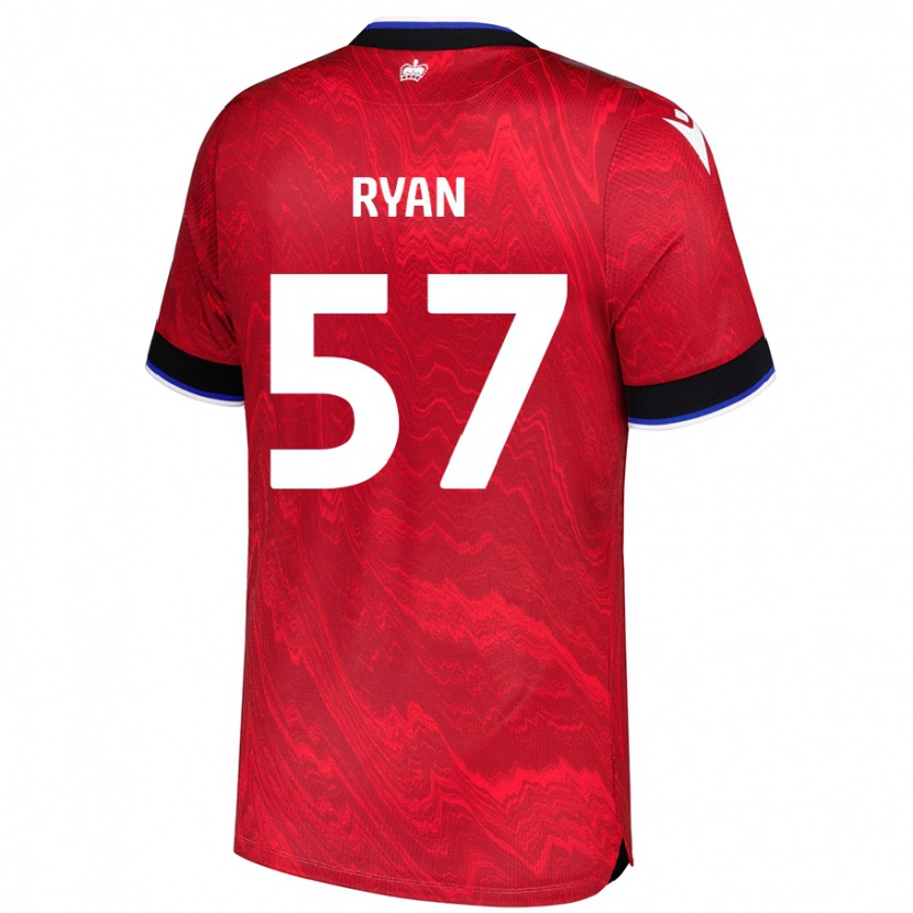 Danxen Kid John Ryan #57 Red Black Away Jersey 2024/25 T-Shirt