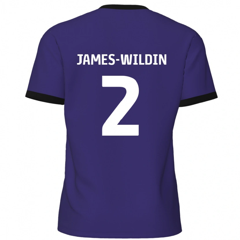 Danxen Kid Luther James-Wildin #2 Purple Away Jersey 2024/25 T-Shirt