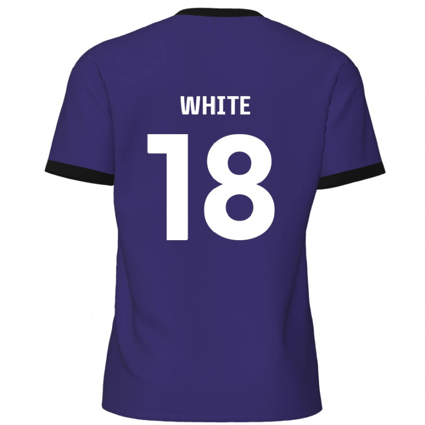 Danxen Kid Harvey White #18 Purple Away Jersey 2024/25 T-Shirt