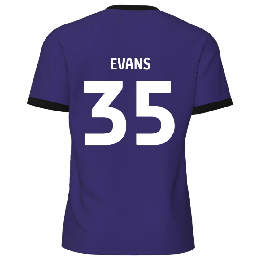 Danxen Kid Makise Evans #35 Purple Away Jersey 2024/25 T-Shirt