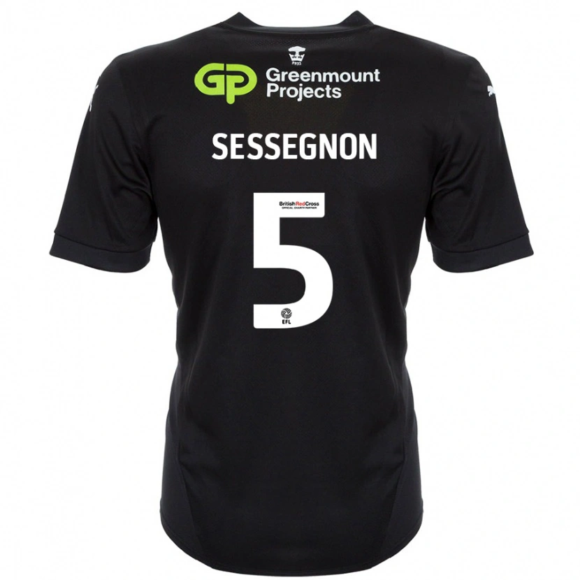 Danxen Kid Steven Sessegnon #5 Black Away Jersey 2024/25 T-Shirt