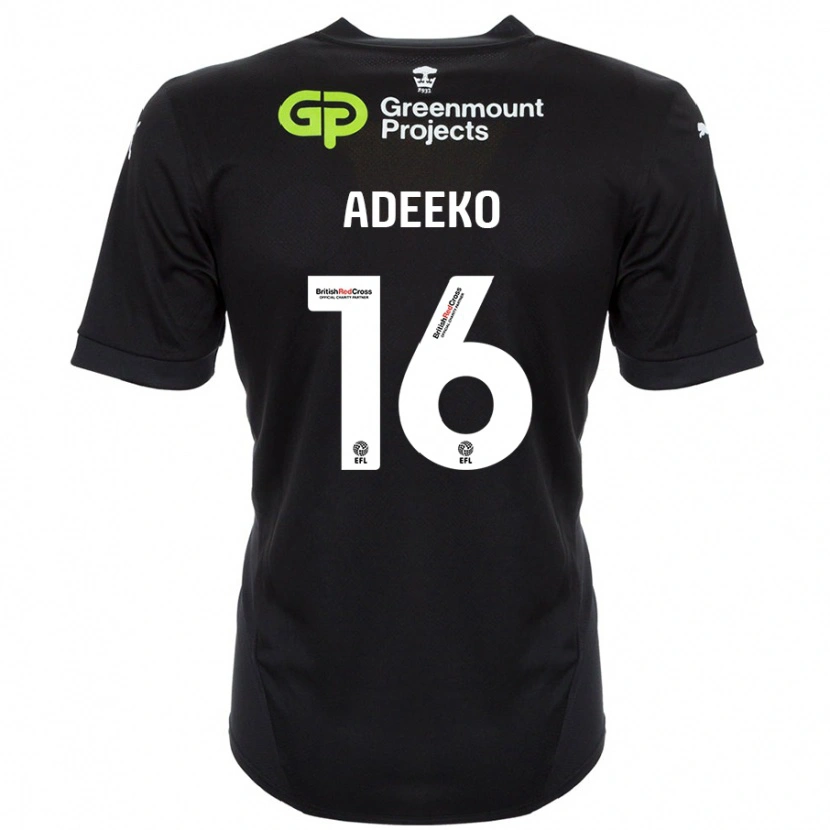 Danxen Kid Baba Adeeko #16 Black Away Jersey 2024/25 T-Shirt