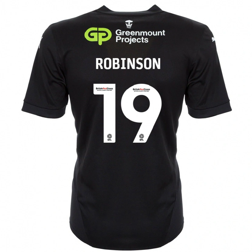 Danxen Kid Luke Robinson #19 Black Away Jersey 2024/25 T-Shirt