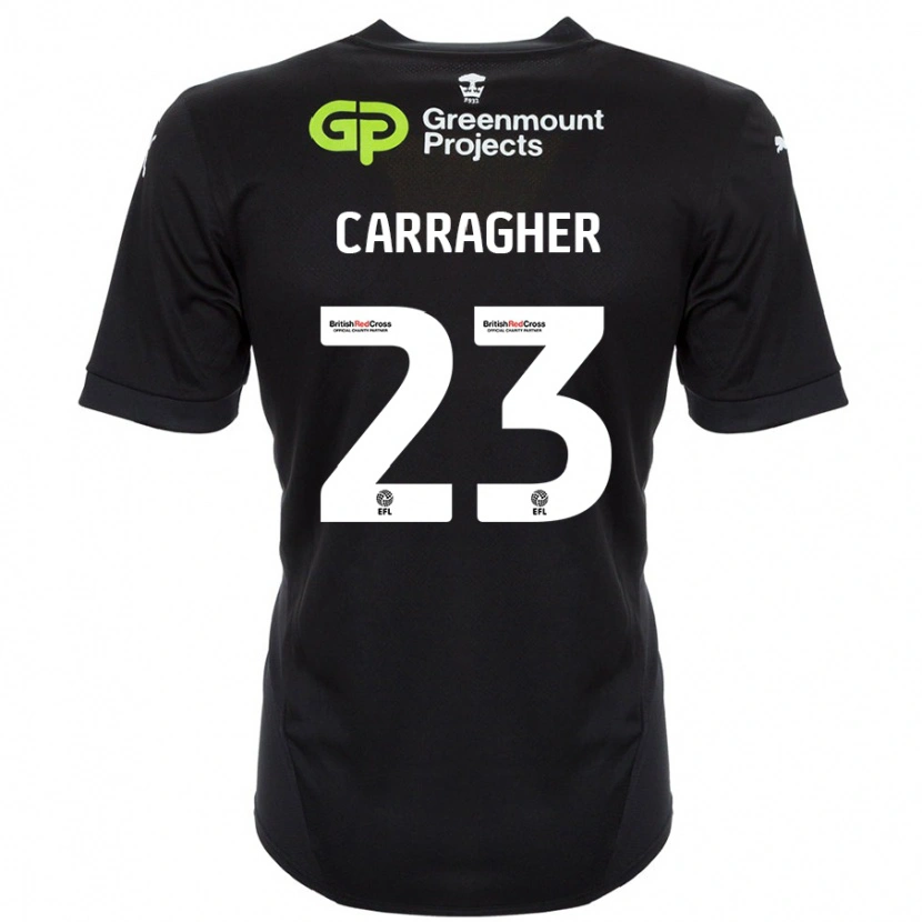 Danxen Kid James Carragher #23 Black Away Jersey 2024/25 T-Shirt