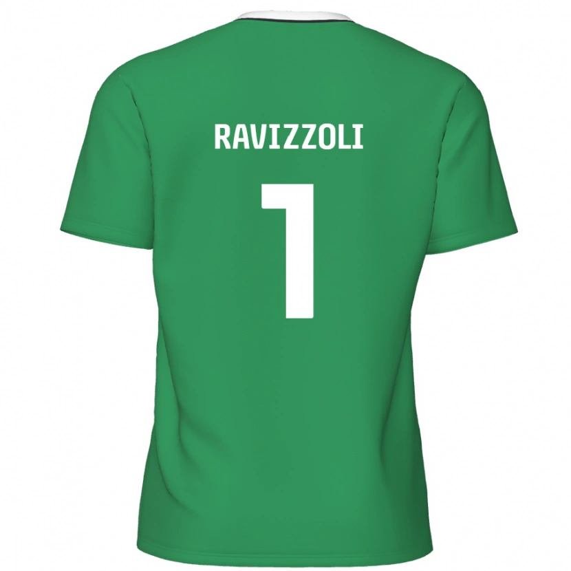 Danxen Kid Franco Ravizzoli #1 Green White Stripes Away Jersey 2024/25 T-Shirt