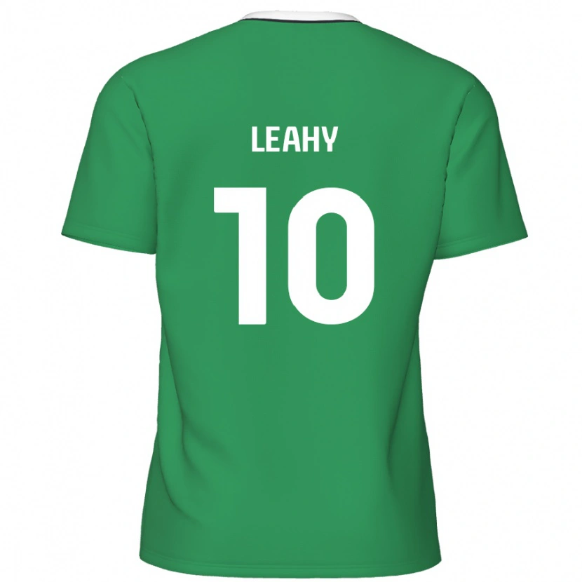 Danxen Kid Luke Leahy #10 Green White Stripes Away Jersey 2024/25 T-Shirt