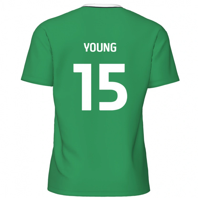 Danxen Kid Jack Young #15 Green White Stripes Away Jersey 2024/25 T-Shirt