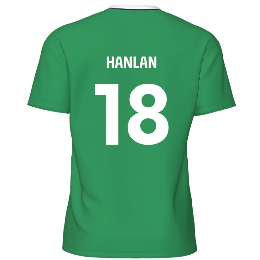 Danxen Kid Brandon Hanlan #18 Green White Stripes Away Jersey 2024/25 T-Shirt