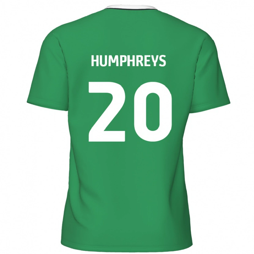 Danxen Kid Cameron Humphreys #20 Green White Stripes Away Jersey 2024/25 T-Shirt