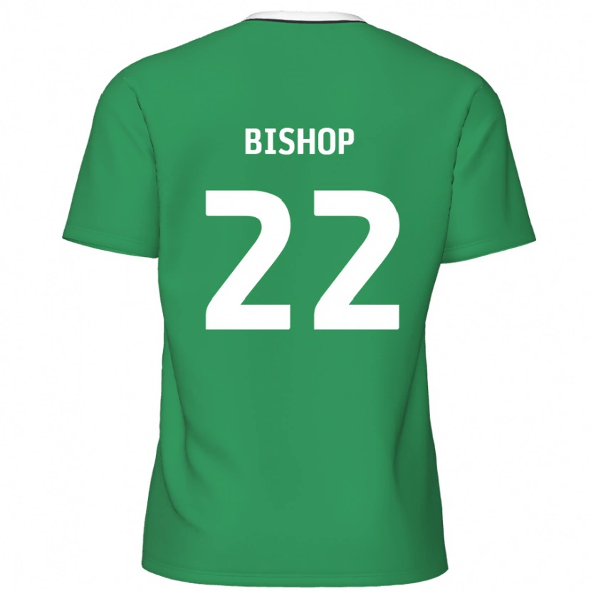 Danxen Kid Nathan Bishop #22 Green White Stripes Away Jersey 2024/25 T-Shirt