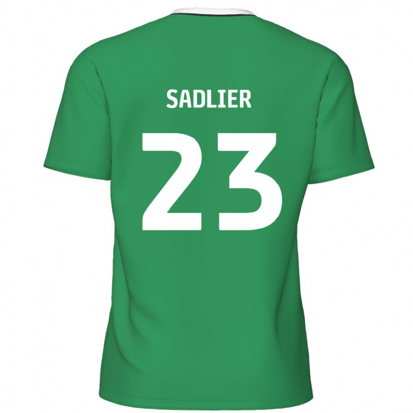 Danxen Kid Kieran Sadlier #23 Green White Stripes Away Jersey 2024/25 T-Shirt