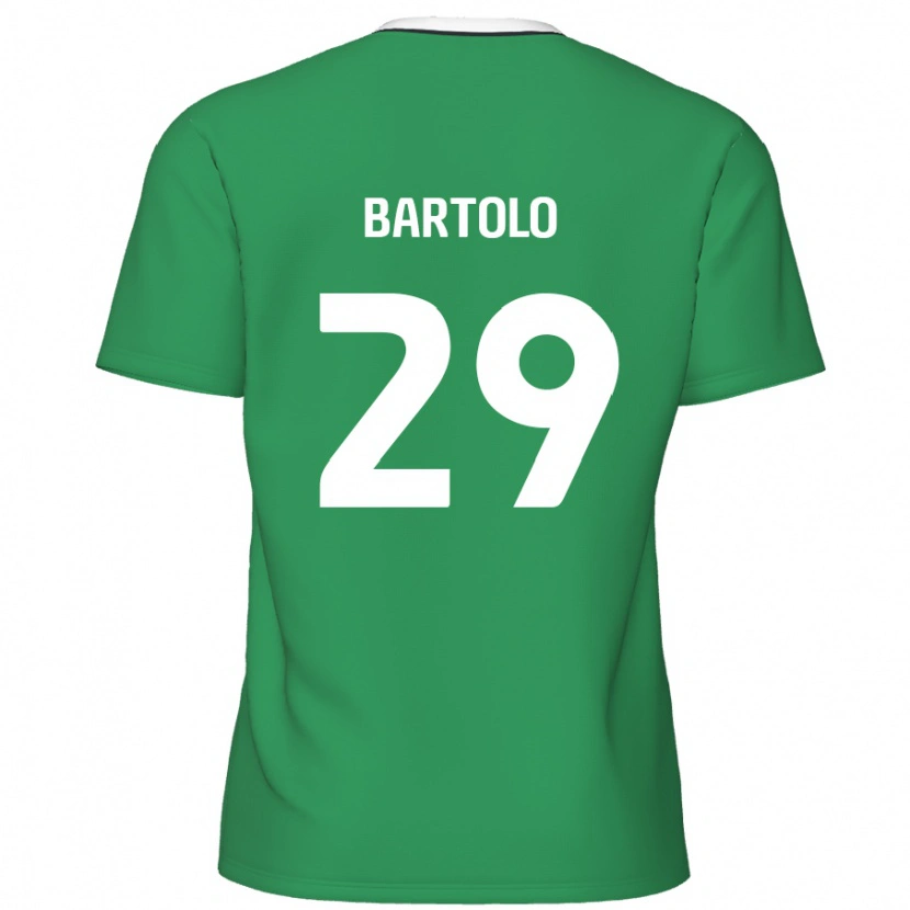 Danxen Kid Jaiden Bartolo #29 Green White Stripes Away Jersey 2024/25 T-Shirt