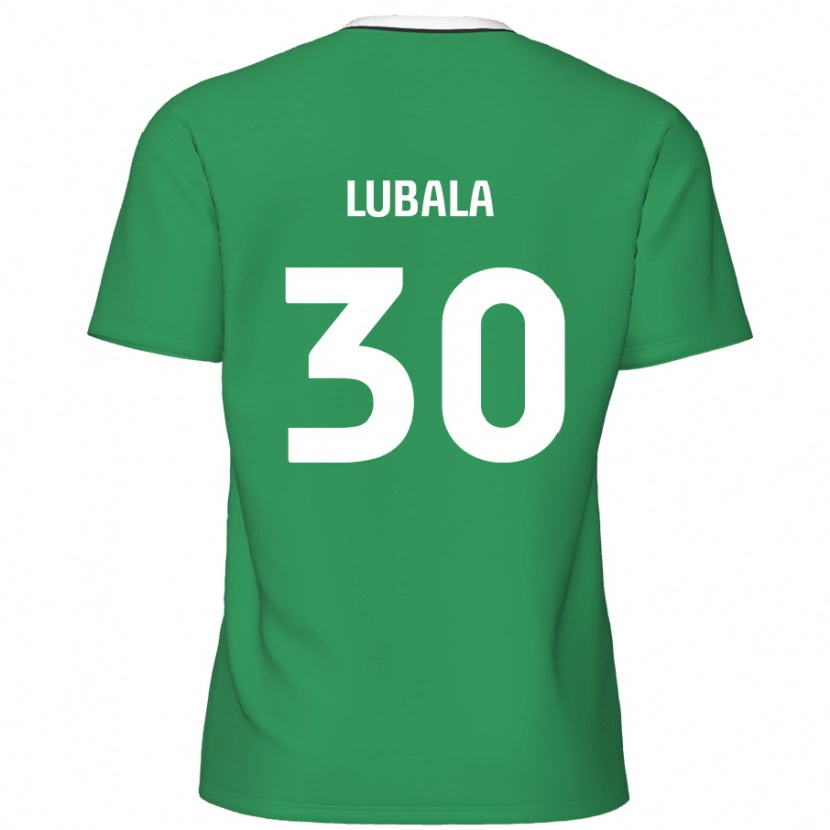 Danxen Kid Bez Lubala #30 Green White Stripes Away Jersey 2024/25 T-Shirt