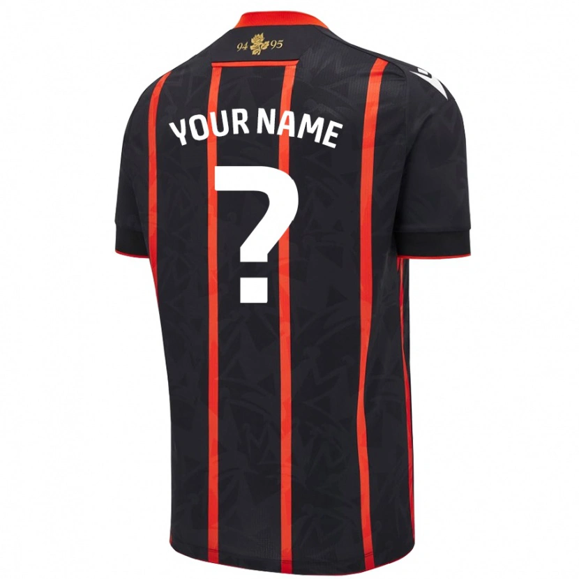 Danxen Kid Your Name #0 Black Red Away Jersey 2024/25 T-Shirt