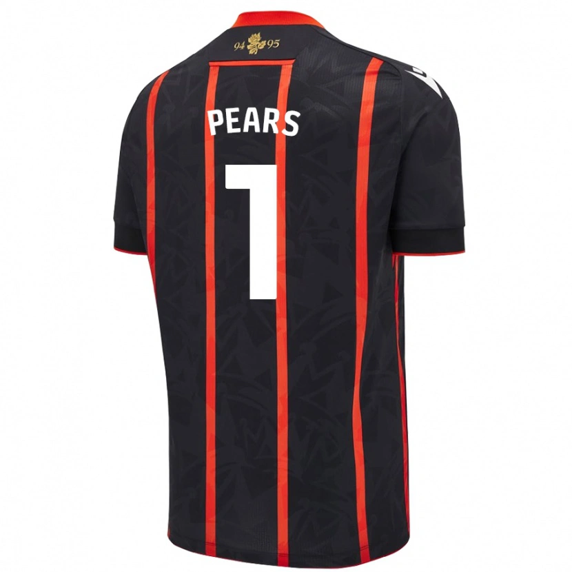 Danxen Kid Aynsley Pears #1 Black Red Away Jersey 2024/25 T-Shirt