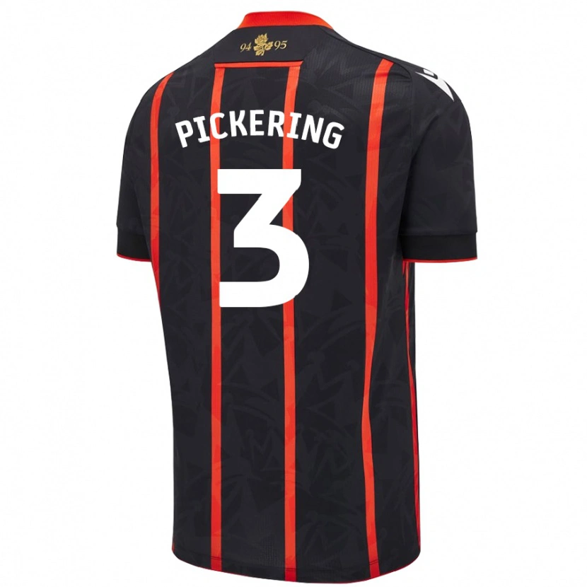 Danxen Kid Harry Pickering #3 Black Red Away Jersey 2024/25 T-Shirt