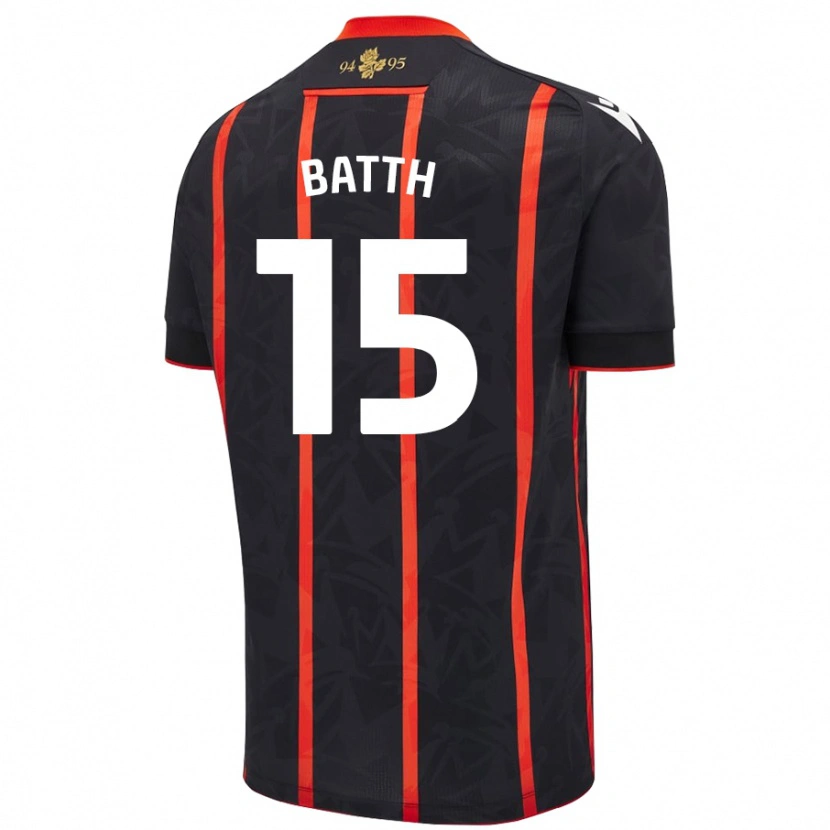 Danxen Kid Danny Batth #15 Black Red Away Jersey 2024/25 T-Shirt